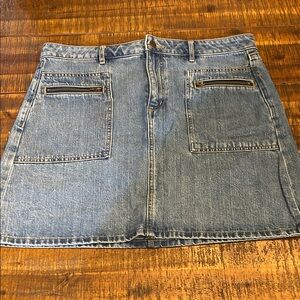 LOFT Classic Blue A-Line Denim Skirt